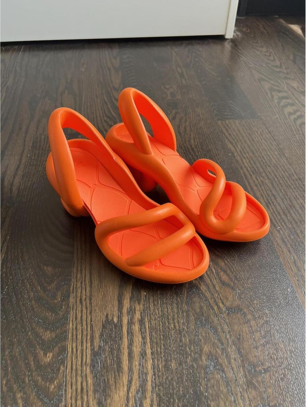 Camper Kobarah Orange Sandals Womens EU 36 MSRP $225 - Picture 3 of 5